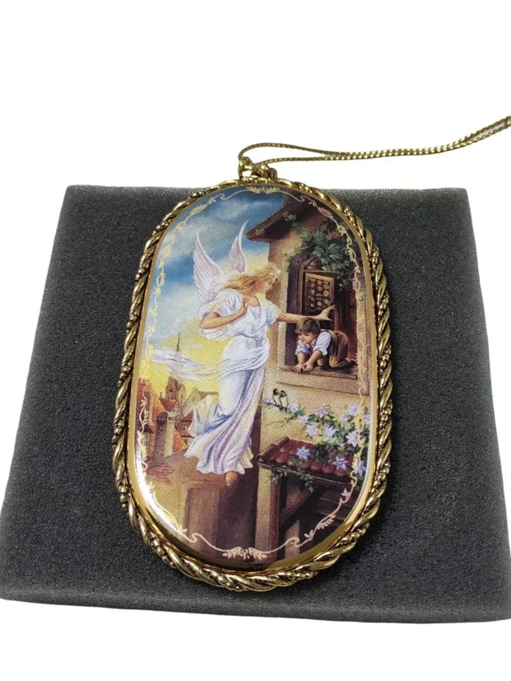1996 Bradfords Exchange Porcelain Someone to Watch Over Me, Nurturing Innocence,